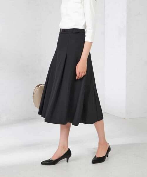 a.v.v / アー・ヴェ・ヴェ ロング・マキシ丈スカート | 【洗える/イージーケア/吸水速乾/ストレッチ】梳毛調フレアスカート | 詳細15