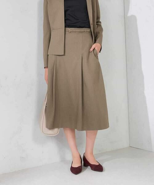 a.v.v / アー・ヴェ・ヴェ ロング・マキシ丈スカート | 【洗える/イージーケア/吸水速乾/ストレッチ】梳毛調フレアスカート | 詳細2