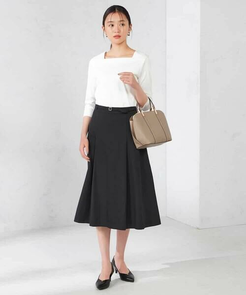 a.v.v / アー・ヴェ・ヴェ ロング・マキシ丈スカート | 【洗える/イージーケア/吸水速乾/ストレッチ】梳毛調フレアスカート | 詳細21