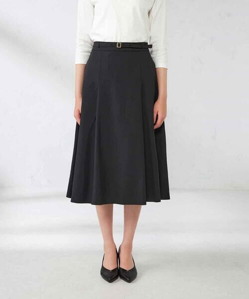 a.v.v / アー・ヴェ・ヴェ ロング・マキシ丈スカート | 【洗える/イージーケア/吸水速乾/ストレッチ】梳毛調フレアスカート | 詳細22