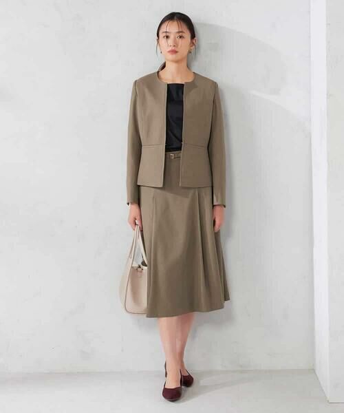 a.v.v / アー・ヴェ・ヴェ ロング・マキシ丈スカート | 【洗える/イージーケア/吸水速乾/ストレッチ】梳毛調フレアスカート | 詳細3