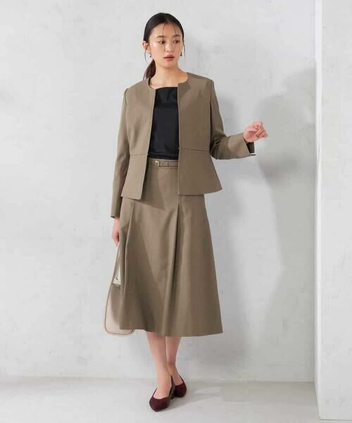 a.v.v / アー・ヴェ・ヴェ ロング・マキシ丈スカート | 【洗える/イージーケア/吸水速乾/ストレッチ】梳毛調フレアスカート | 詳細4