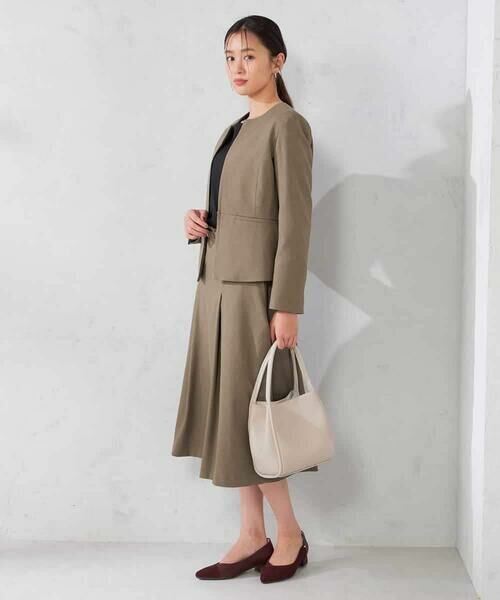 a.v.v / アー・ヴェ・ヴェ ロング・マキシ丈スカート | 【洗える/イージーケア/吸水速乾/ストレッチ】梳毛調フレアスカート | 詳細6