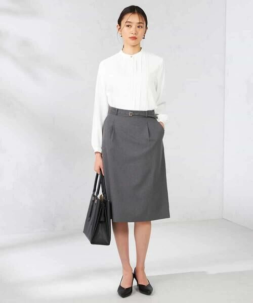 a.v.v / アー・ヴェ・ヴェ ミニ・ひざ丈スカート | 【洗える/イージーケア/吸水速乾/ストレッチ】梳毛調タイトスカート | 詳細11