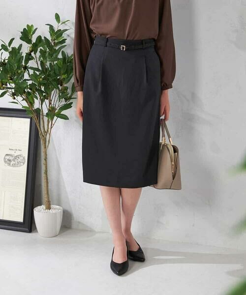 a.v.v / アー・ヴェ・ヴェ ミニ・ひざ丈スカート | 【洗える/イージーケア/吸水速乾/ストレッチ】梳毛調タイトスカート | 詳細14