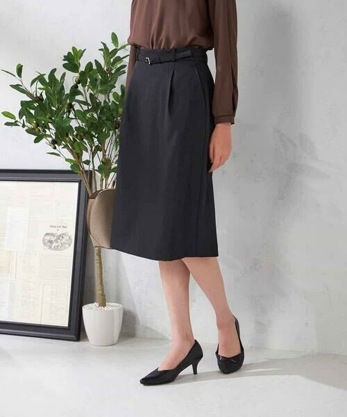 a.v.v / アー・ヴェ・ヴェ ミニ・ひざ丈スカート | 【洗える/イージーケア/吸水速乾/ストレッチ】梳毛調タイトスカート | 詳細15