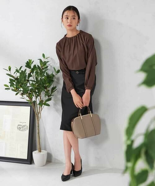 a.v.v / アー・ヴェ・ヴェ ミニ・ひざ丈スカート | 【洗える/イージーケア/吸水速乾/ストレッチ】梳毛調タイトスカート | 詳細19