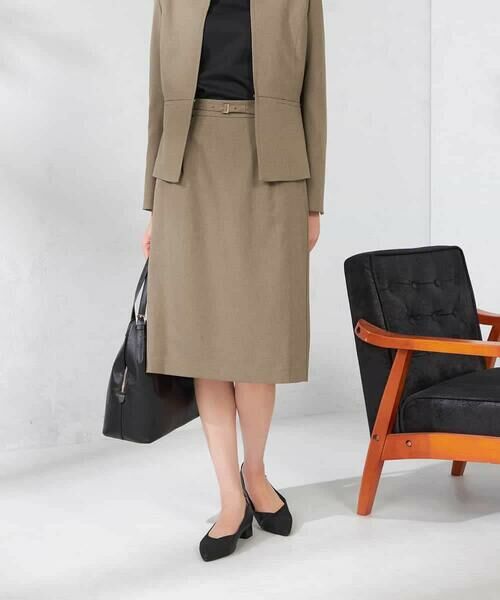 a.v.v / アー・ヴェ・ヴェ ミニ・ひざ丈スカート | 【洗える/イージーケア/吸水速乾/ストレッチ】梳毛調タイトスカート | 詳細2