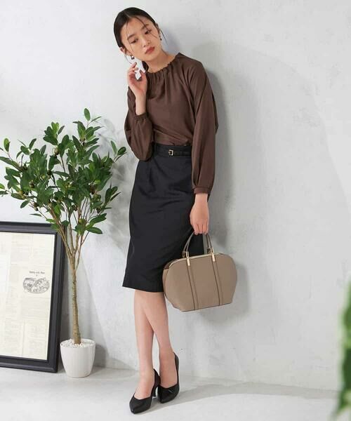 a.v.v / アー・ヴェ・ヴェ ミニ・ひざ丈スカート | 【洗える/イージーケア/吸水速乾/ストレッチ】梳毛調タイトスカート | 詳細20