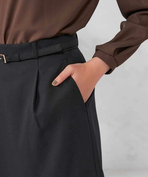 a.v.v / アー・ヴェ・ヴェ ミニ・ひざ丈スカート | 【洗える/イージーケア/吸水速乾/ストレッチ】梳毛調タイトスカート | 詳細26