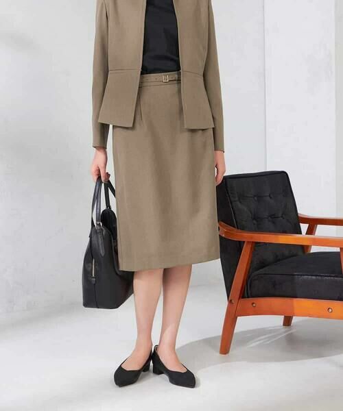 a.v.v / アー・ヴェ・ヴェ ミニ・ひざ丈スカート | 【洗える/イージーケア/吸水速乾/ストレッチ】梳毛調タイトスカート | 詳細3