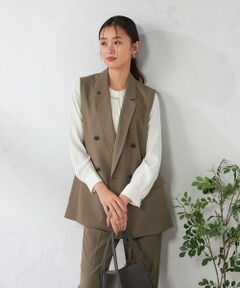 a.v.v アーヴェヴェ　レディース　ノーカラー　スーツ　セットアップ　Lサイズ a.v.v（アー・ヴェ・ヴェ）のジャケット・スーツ｜おすすめから