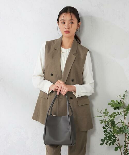 a.v.v / アー・ヴェ・ヴェ セットアップ | 【洗える/イージーケア/吸水速乾/ストレッチ】梳毛調ダブルジレ | 詳細2