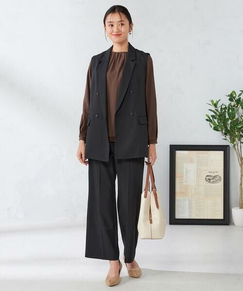 a.v.v / アー・ヴェ・ヴェ セットアップ | 【洗える/イージーケア/吸水速乾/ストレッチ】梳毛調ダブルジレ | 詳細22