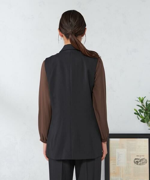 a.v.v / アー・ヴェ・ヴェ セットアップ | 【洗える/イージーケア/吸水速乾/ストレッチ】梳毛調ダブルジレ | 詳細28