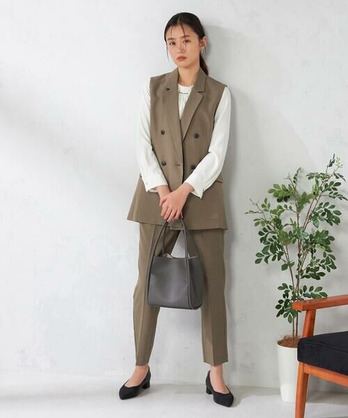 a.v.v / アー・ヴェ・ヴェ セットアップ | 【洗える/イージーケア/吸水速乾/ストレッチ】梳毛調ダブルジレ | 詳細4