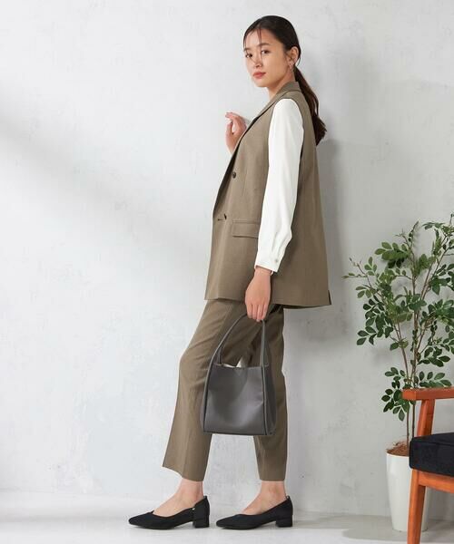 a.v.v / アー・ヴェ・ヴェ セットアップ | 【洗える/イージーケア/吸水速乾/ストレッチ】梳毛調ダブルジレ | 詳細6