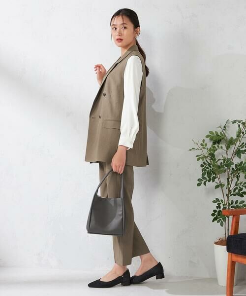 a.v.v / アー・ヴェ・ヴェ セットアップ | 【洗える/イージーケア/吸水速乾/ストレッチ】梳毛調ダブルジレ | 詳細7