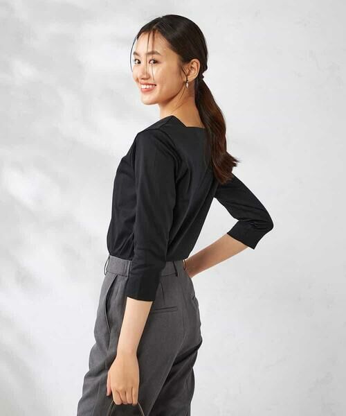 a.v.v / アー・ヴェ・ヴェ カットソー | スクエアネックスムースTシャツ | 詳細14