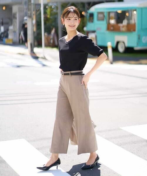 a.v.v / アー・ヴェ・ヴェ その他パンツ | 【洗える/UVカット/接触冷感】オックスストレッチクロップドワイドパンツ【Reflax】 | 詳細11