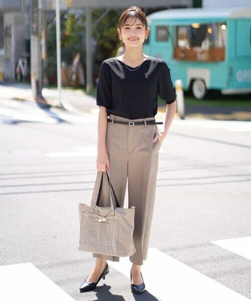 a.v.v / アー・ヴェ・ヴェ その他パンツ | 【洗える/UVカット/接触冷感】オックスストレッチクロップドワイドパンツ【Reflax】 | 詳細12