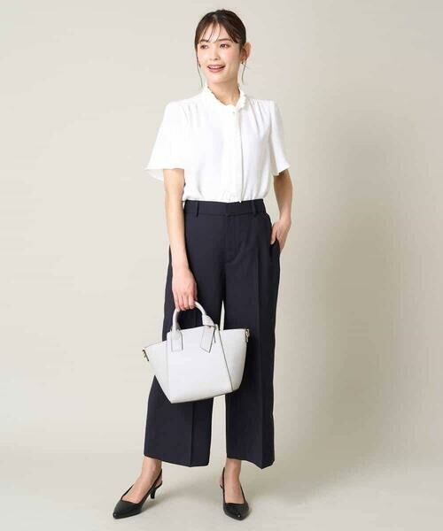 a.v.v / アー・ヴェ・ヴェ その他パンツ | 【洗える/UVカット/接触冷感】オックスストレッチクロップドワイドパンツ【Reflax】 | 詳細2