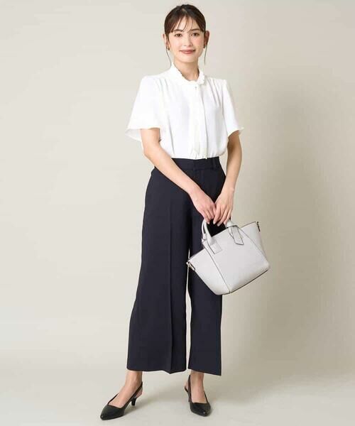 a.v.v / アー・ヴェ・ヴェ その他パンツ | 【洗える/UVカット/接触冷感】オックスストレッチクロップドワイドパンツ【Reflax】 | 詳細5