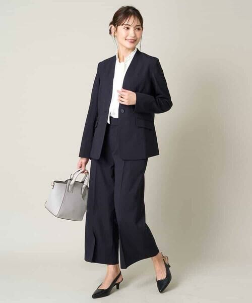 a.v.v / アー・ヴェ・ヴェ その他パンツ | 【洗える/UVカット/接触冷感】オックスストレッチクロップドワイドパンツ【Reflax】 | 詳細7