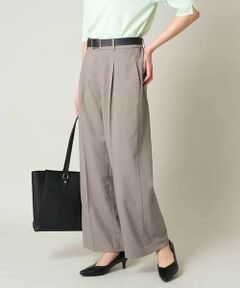 a.v.v / アー・ヴェ・ヴェ その他パンツ | 【洗える/UVカット/接触冷感】オックスストレッチワイドパンツ【Reflax】