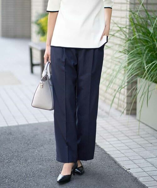 a.v.v / アー・ヴェ・ヴェ その他パンツ | 【洗える/UVカット/接触冷感】オックスストレッチワイドパンツ【Reflax】 | 詳細10