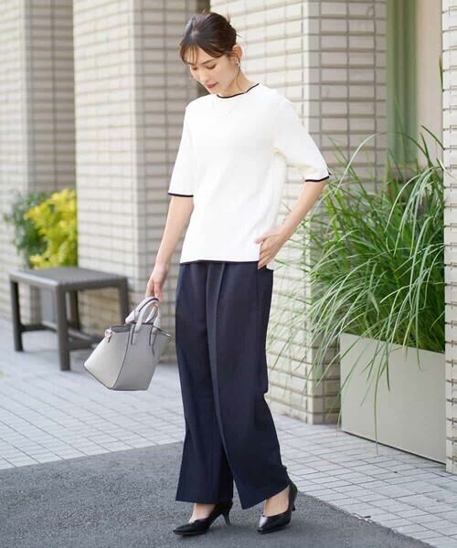 a.v.v / アー・ヴェ・ヴェ その他パンツ | 【洗える/UVカット/接触冷感】オックスストレッチワイドパンツ【Reflax】 | 詳細12