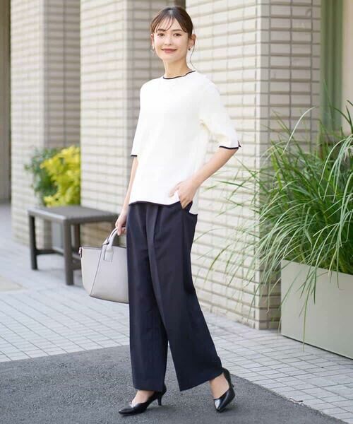 a.v.v / アー・ヴェ・ヴェ その他パンツ | 【洗える/UVカット/接触冷感】オックスストレッチワイドパンツ【Reflax】 | 詳細13