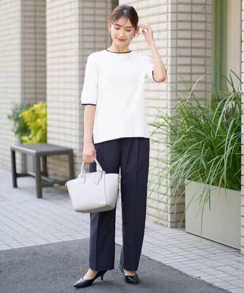 a.v.v / アー・ヴェ・ヴェ その他パンツ | 【洗える/UVカット/接触冷感】オックスストレッチワイドパンツ【Reflax】 | 詳細14