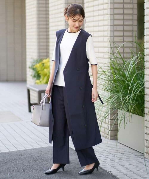 a.v.v / アー・ヴェ・ヴェ その他パンツ | 【洗える/UVカット/接触冷感】オックスストレッチワイドパンツ【Reflax】 | 詳細16