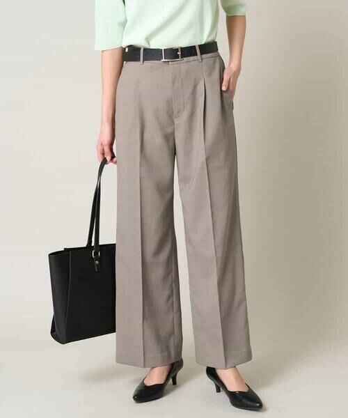 a.v.v / アー・ヴェ・ヴェ その他パンツ | 【洗える/UVカット/接触冷感】オックスストレッチワイドパンツ【Reflax】 | 詳細18