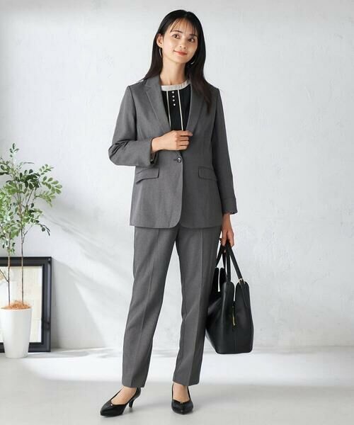 a.v.v / アー・ヴェ・ヴェ チノ・ワークパンツ | 【洗える/イージーケア/吸水速乾/ストレッチ】梳毛調テーパードパンツ | 詳細16