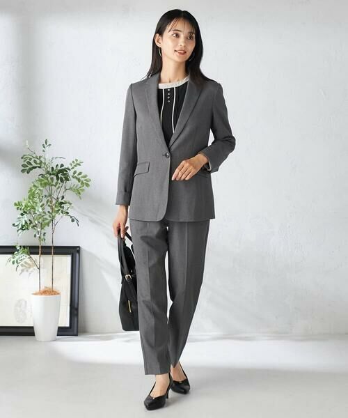 a.v.v / アー・ヴェ・ヴェ チノ・ワークパンツ | 【洗える/イージーケア/吸水速乾/ストレッチ】梳毛調テーパードパンツ | 詳細17