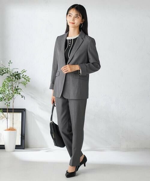 a.v.v / アー・ヴェ・ヴェ チノ・ワークパンツ | 【洗える/イージーケア/吸水速乾/ストレッチ】梳毛調テーパードパンツ | 詳細18