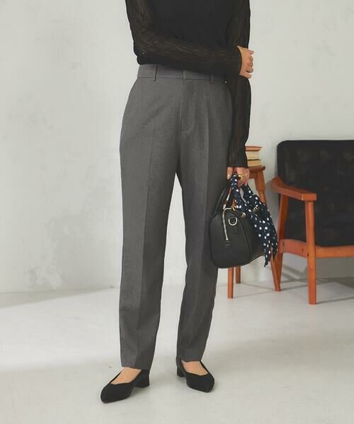 a.v.v / アー・ヴェ・ヴェ チノ・ワークパンツ | 【洗える/イージーケア/吸水速乾/ストレッチ】梳毛調テーパードパンツ | 詳細19