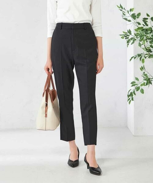 a.v.v / アー・ヴェ・ヴェ チノ・ワークパンツ | 【洗える/イージーケア/吸水速乾/ストレッチ】梳毛調テーパードパンツ | 詳細27