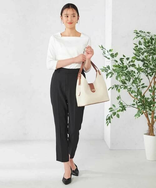 a.v.v / アー・ヴェ・ヴェ チノ・ワークパンツ | 【洗える/イージーケア/吸水速乾/ストレッチ】梳毛調テーパードパンツ | 詳細29