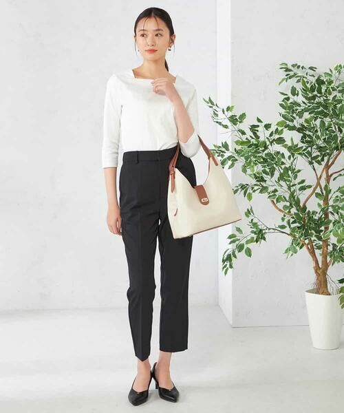 a.v.v / アー・ヴェ・ヴェ チノ・ワークパンツ | 【洗える/イージーケア/吸水速乾/ストレッチ】梳毛調テーパードパンツ | 詳細30