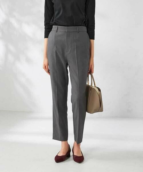 a.v.v / アー・ヴェ・ヴェ チノ・ワークパンツ | 【洗える/イージーケア/吸水速乾/ストレッチ】梳毛調テーパードパンツ | 詳細8