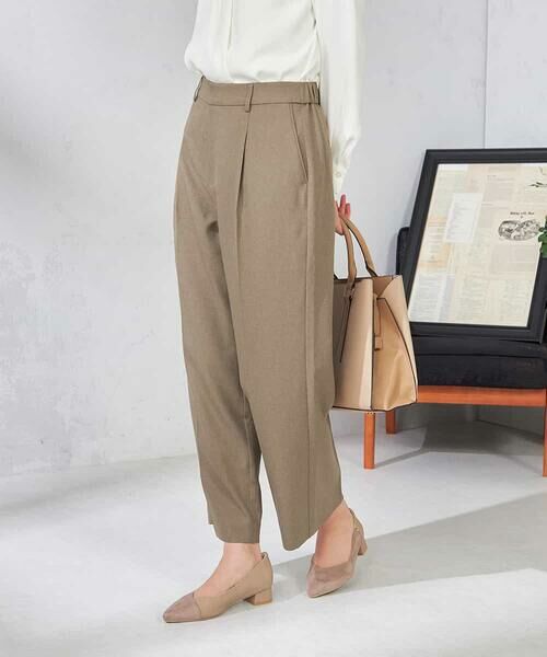 a.v.v / アー・ヴェ・ヴェ その他パンツ | 【洗える/イージーケア/吸水速乾/ストレッチ】梳毛調ワイドパンツ | 詳細1