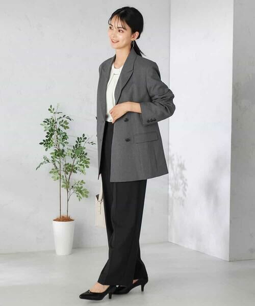 a.v.v / アー・ヴェ・ヴェ その他パンツ | 【洗える/イージーケア/吸水速乾/ストレッチ】梳毛調ワイドパンツ | 詳細17