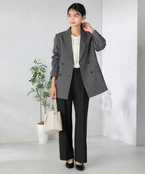 a.v.v / アー・ヴェ・ヴェ その他パンツ | 【洗える/イージーケア/吸水速乾/ストレッチ】梳毛調ワイドパンツ | 詳細18