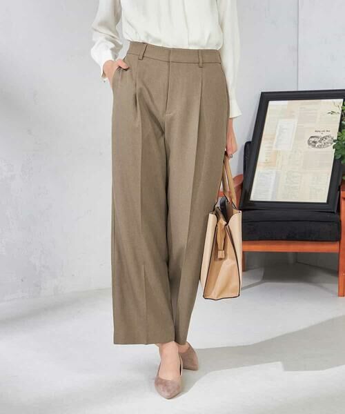 a.v.v / アー・ヴェ・ヴェ その他パンツ | 【洗える/イージーケア/吸水速乾/ストレッチ】梳毛調ワイドパンツ | 詳細2