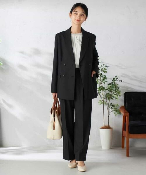 a.v.v / アー・ヴェ・ヴェ その他パンツ | 【洗える/イージーケア/吸水速乾/ストレッチ】梳毛調ワイドパンツ | 詳細22