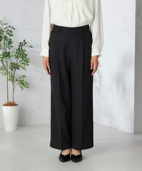 a.v.v / アー・ヴェ・ヴェ その他パンツ | 【洗える/イージーケア/吸水速乾/ストレッチ】梳毛調ワイドパンツ | 詳細26