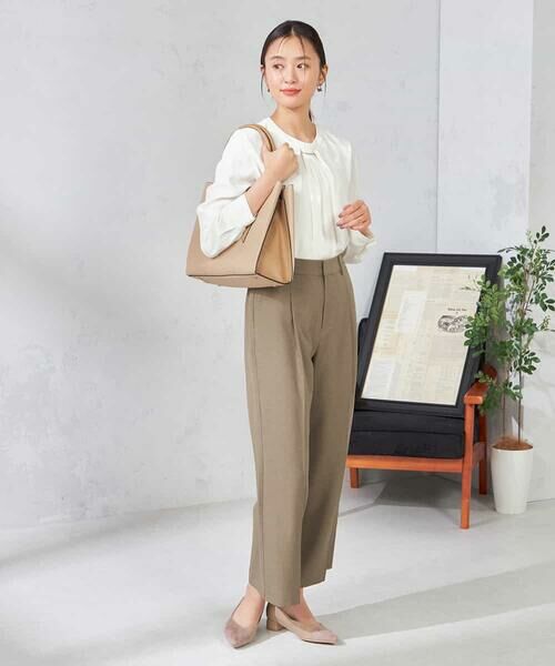 a.v.v / アー・ヴェ・ヴェ その他パンツ | 【洗える/イージーケア/吸水速乾/ストレッチ】梳毛調ワイドパンツ | 詳細5